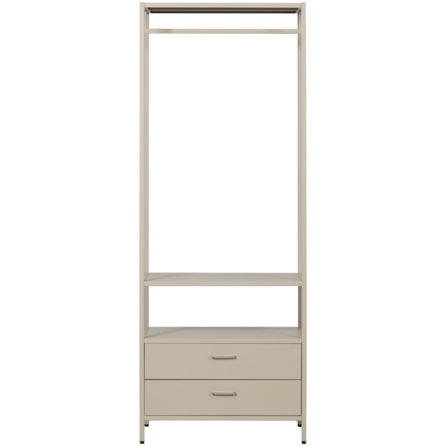Woood Ferris open kledingkast 70 cm metaal zand