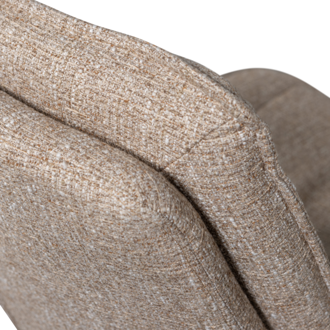 Woood Milaro draaifauteuil naturel melange