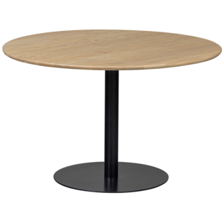 Woood Tablo eettafel rond vingerlas 120cm transparant [fsc]