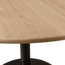Woood Tablo eettafel rond vingerlas 120cm transparant [fsc]