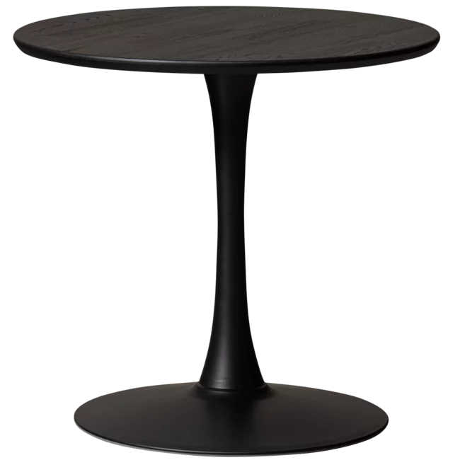 Woood Tablo eettafel rond vingerlas o80cm blacknight [fsc]