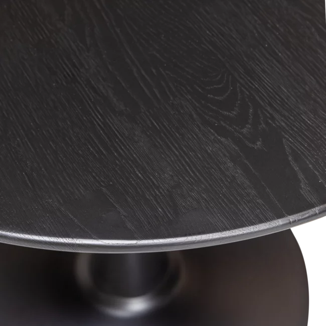 Woood Tablo eettafel rond vingerlas o80cm blacknight [fsc]