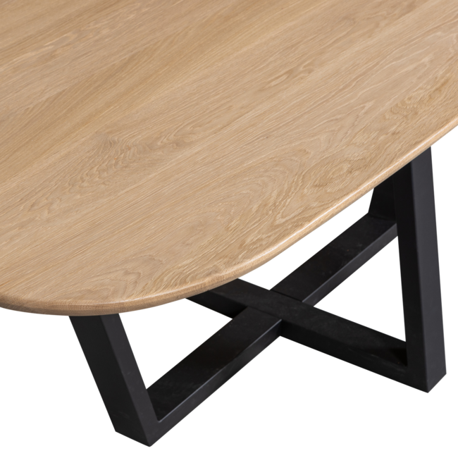 Woood Tablo eettafel organisch dl 220x100cm transparant [fsc]