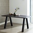 Woood Tablo eettafel afgerond vingerlas 160x90cm mystic brown [fsc]