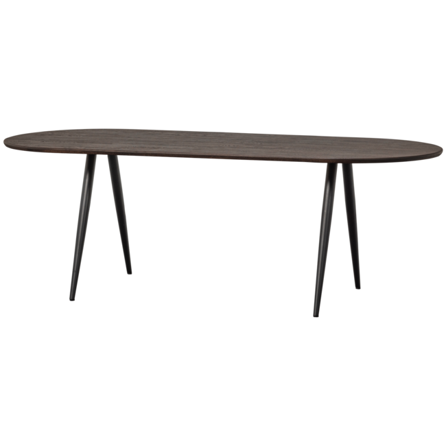 Woood Tablo eettafel ovaal vingerlas 220x90cm mystic brown [fsc]