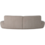 Woood Batavier half ronde bank 4-zits velvet melange zand