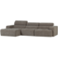 Woood Novi chaise longue bank links grijs melange
