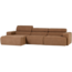 Woood Novi chaise longue bank links boucle karamelbruin