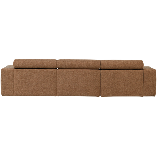Woood Novi chaise longue bank links boucle karamelbruin