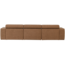 Woood Novi chaise longue bank links boucle karamelbruin