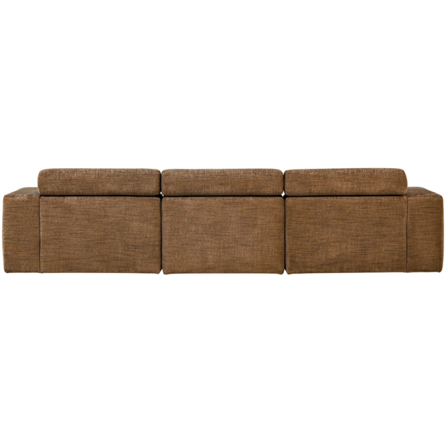 Woood Novi chaise longue bank links karamelbruin melange