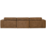 Woood Novi chaise longue bank links karamelbruin melange