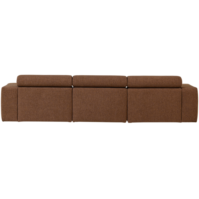 Woood Novi chaise longue bank links boucle mokkabruin