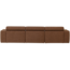 Woood Novi chaise longue bank links boucle mokkabruin