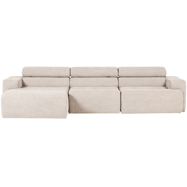 Woood Novi chaise longue bank links boucle naturel