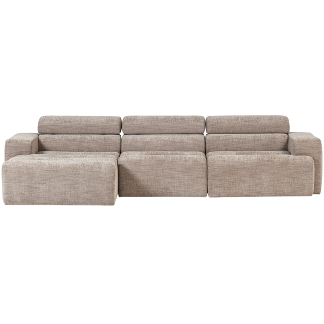 Woood Novi chaise longue bank links naturel melange