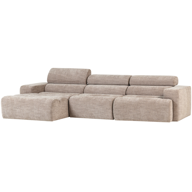 Woood Novi chaise longue bank links naturel melange
