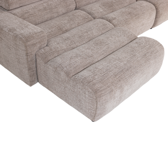 Woood Novi chaise longue bank links naturel melange