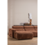 Woood Novi chaise longue bank links ribstof terra