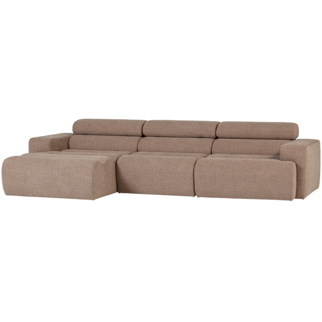 Woood Novi chaise longue bank links boucle taupe