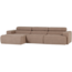Woood Novi chaise longue bank links boucle taupe