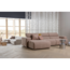 Woood Novi chaise longue bank links boucle taupe