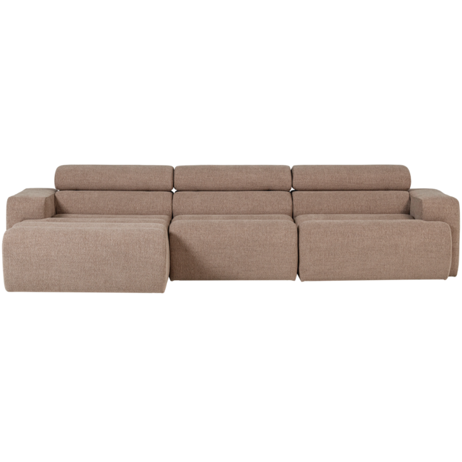 Woood Novi chaise longue bank links boucle taupe