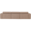 Woood Novi chaise longue bank links boucle taupe