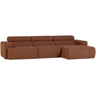 Woood Novi chaise longue bank rechts boucle terra