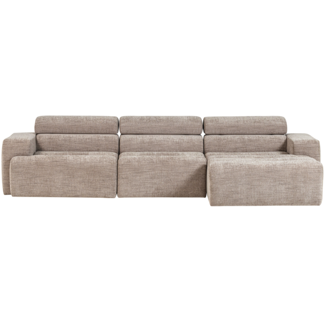 Woood Novi chaise longue bank rechts naturel melange