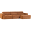 Woood Novi chaise longue bank rechts oranje melange