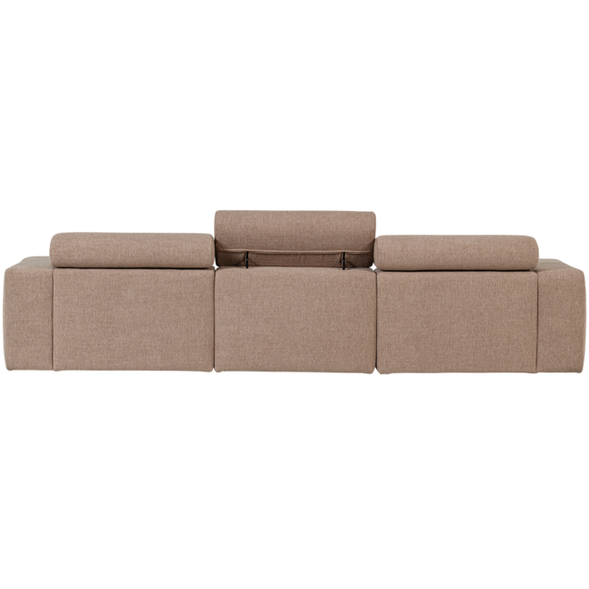 Woood Novi chaise longue bank rechts boucle taupe