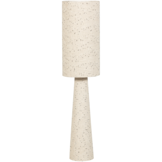 Woood Loft vloerlamp metaal/boucle naturel met stippen 130xo30cm