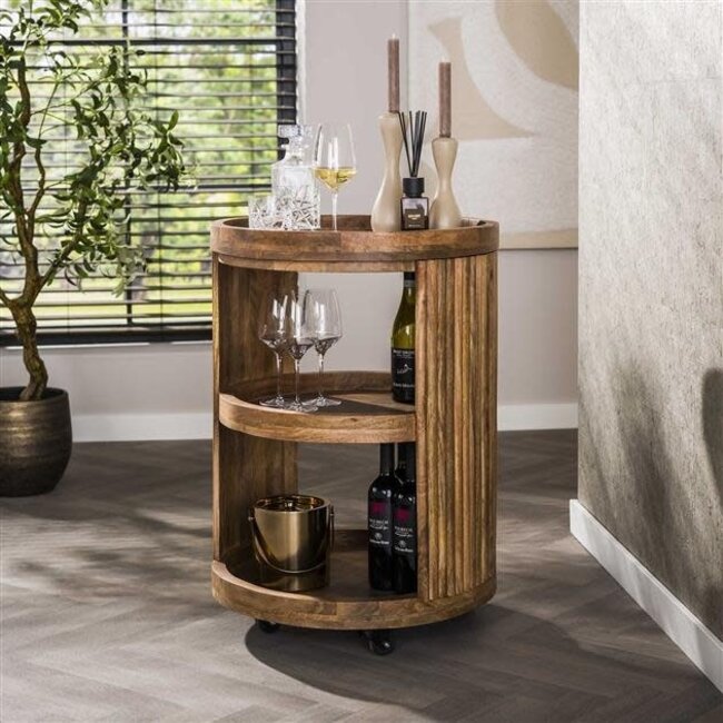 WoonStijl Wijntrolley Wave