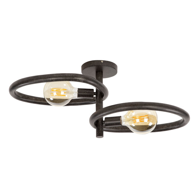 WoonStijl Plafondlamp Pebble met 2 lichtpunten