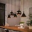 WoonStijl Hanglamp 5L Metallo mix Sienna bruin