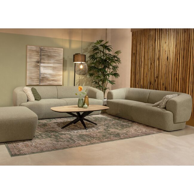 WoonMax Bank Edinburgh - 2 zits met arm links - chaise longue breed