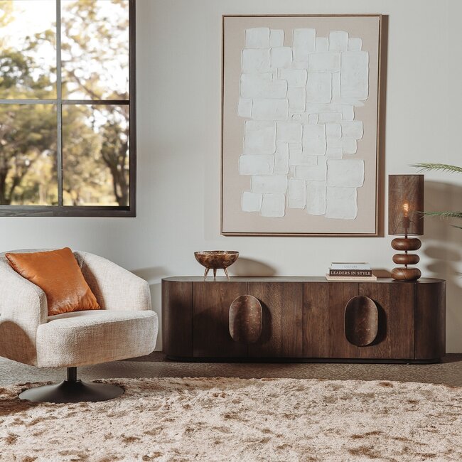 Tower Living Allure TV-meubel donkerbruin 180 cm