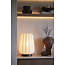 Light en Living Tafellamp Ø30x41,5 cm BIBURY hout print donker bruin+wit