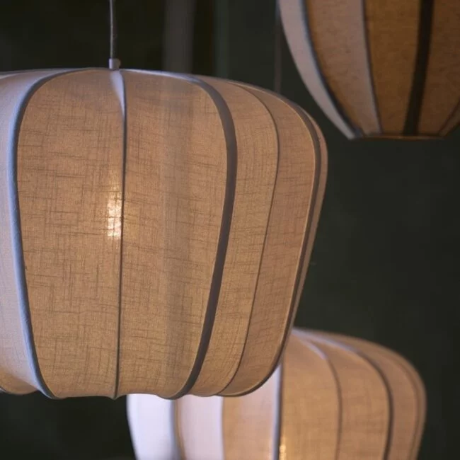 Light en Living Hanglamp Ø40x30 cm ZUBEDO crème