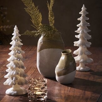 Light en Living Ornament CHRISTMAS TREE Beige Ø15x42 cm