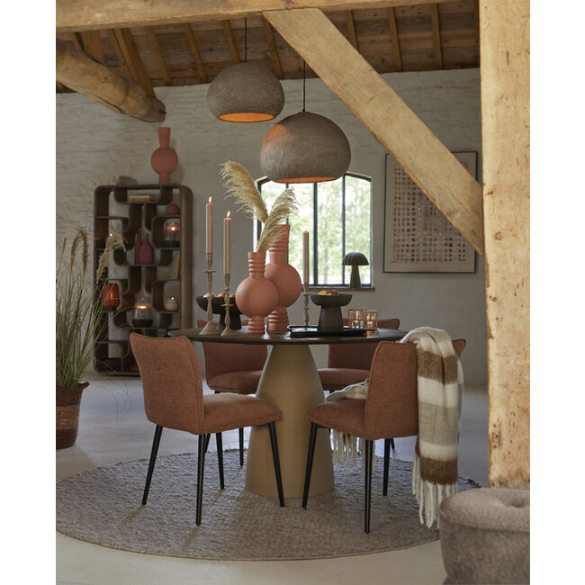 Light en Living Vaas deco Ø21x60 cm KAVANSI mat terra-roze