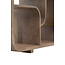 Light en Living Kast open 100x30x200 cm LABARE grijs-donker bruin