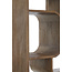 Light en Living Kast open 100x30x200 cm LABARE grijs-donker bruin