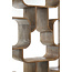 Light en Living Kast open 100x30x200 cm LABARE grijs-donker bruin