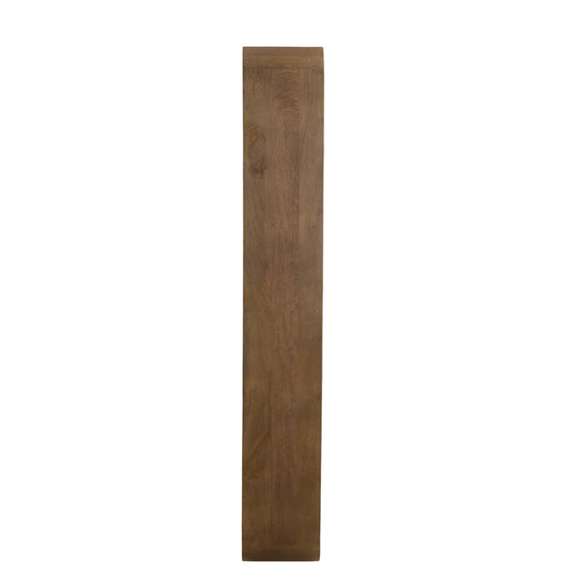 Light en Living Kast open 100x30x200 cm LABARE grijs-donker bruin