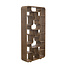 Light en Living Kast open 100x30x200 cm LABARE grijs-donker bruin