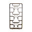 Light en Living Kast open 100x30x200 cm LABARE grijs-donker bruin