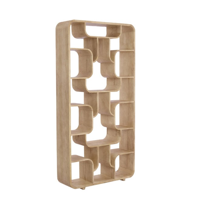 Light en Living Kast open 100x30x200 cm LABARE mat naturel