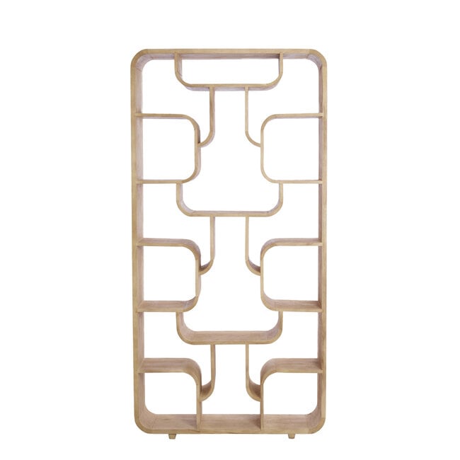 Light en Living Kast open 100x30x200 cm LABARE mat naturel